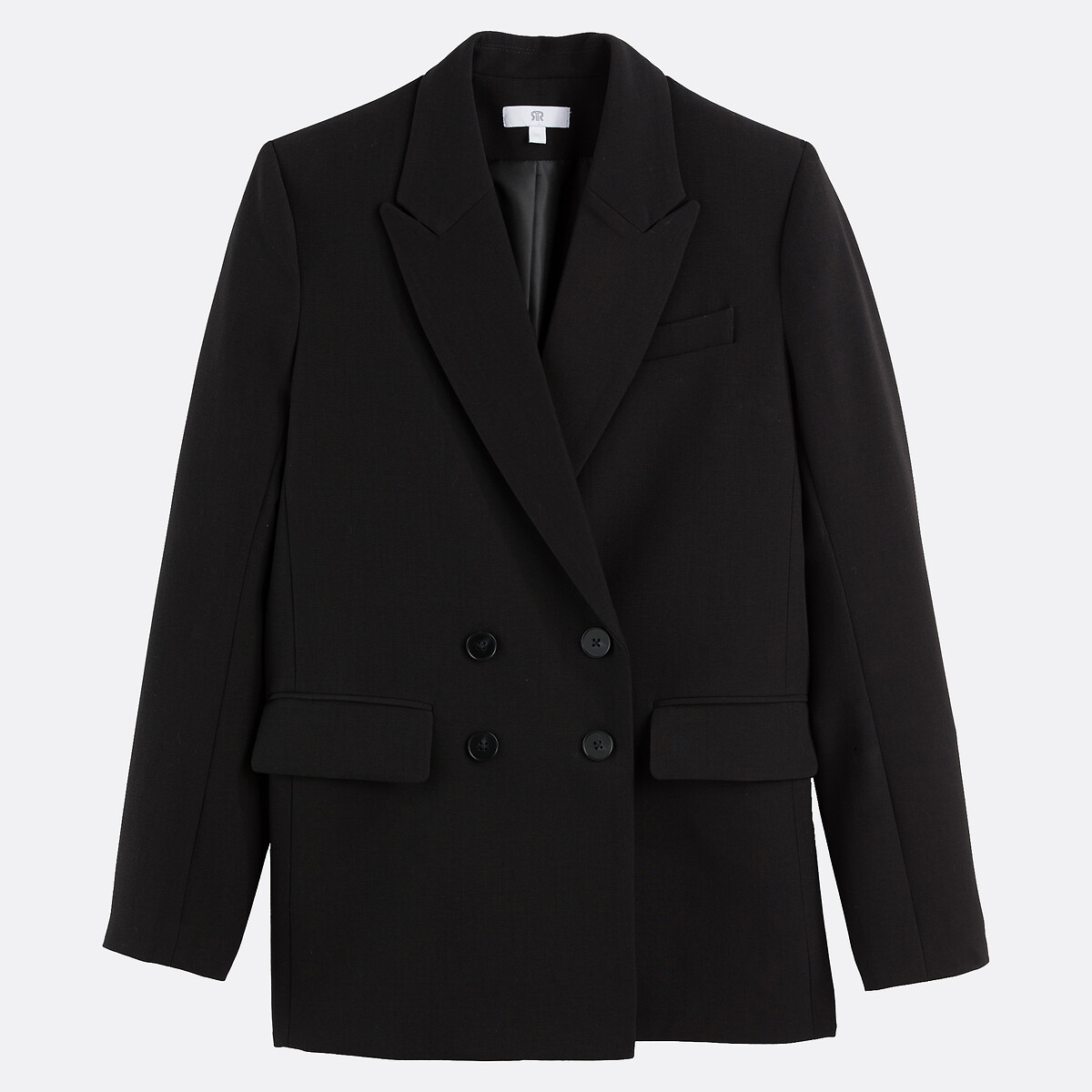 Blazer coupe ample noir, LA REDOUTE COLLECTIONS