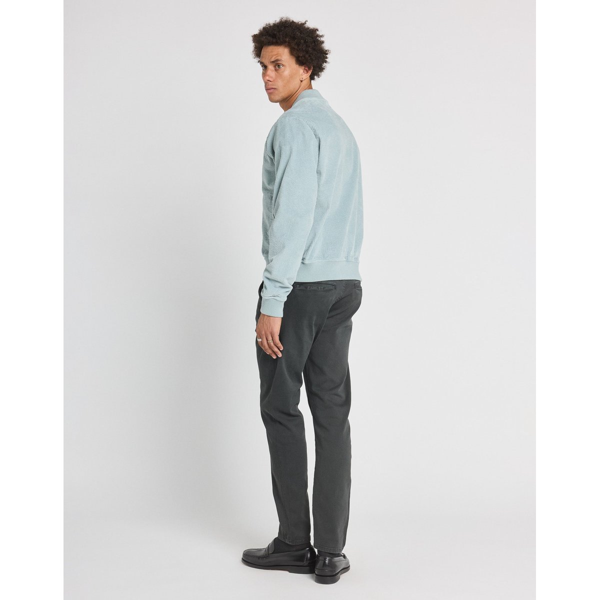VESTE VELOURS AQUA bleu clair, PULLIN