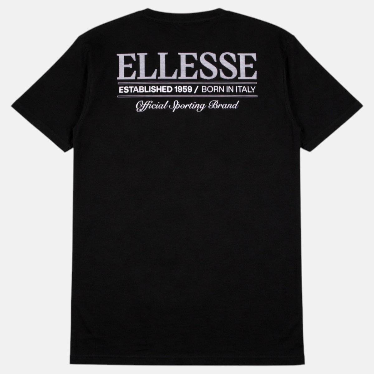 T-shirt manches courtes, col rond ICÔNE noir, ELLESSE