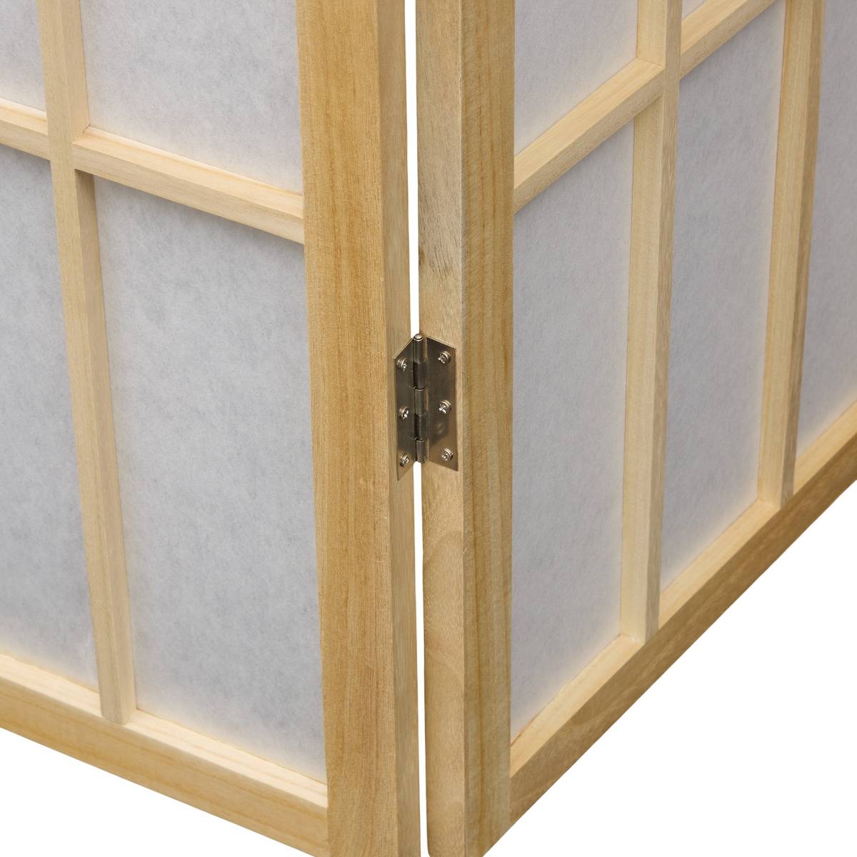 Paravent pliable en paulownia SANDAI blanc, ATMOSPHERA
