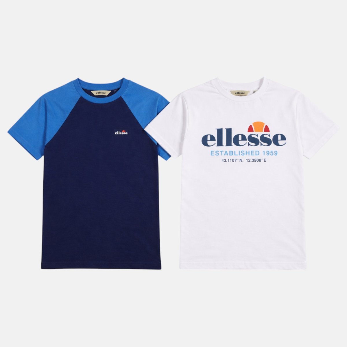 Lot de 2 t-shirts manches courtes et pantalon de jogging TEAM bleu marine, ELLESSE