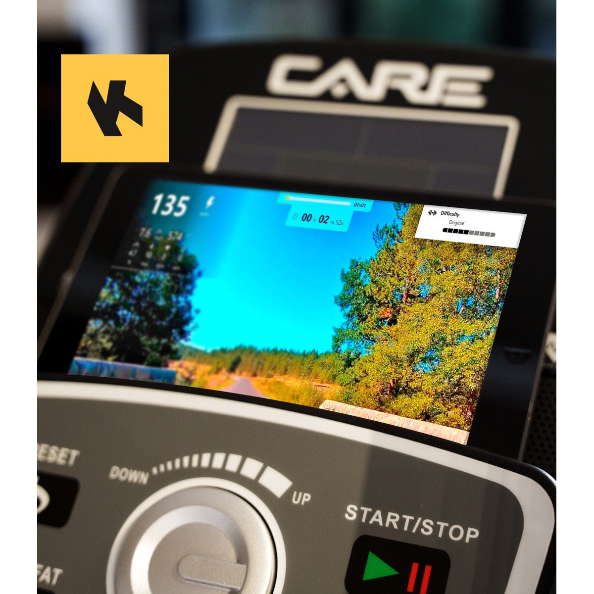 Vélo d'appartement auto-alimenté - TELIS - ergomètre connecté noir, CARE FITNESS