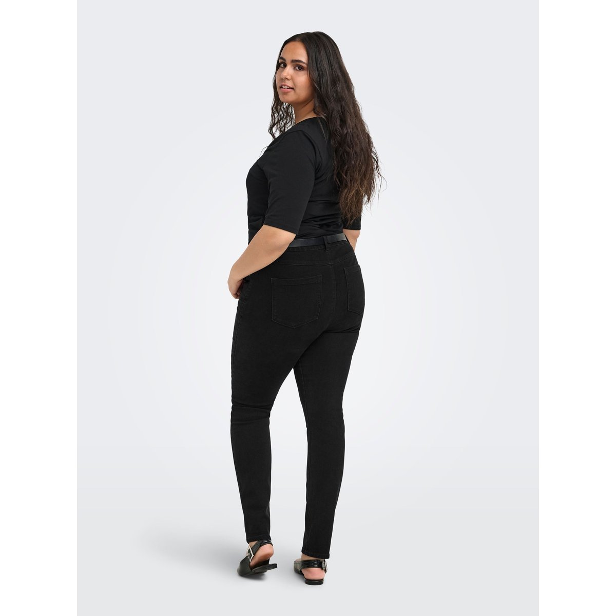 Jean Skinny washed black, ONLY CARMAKOMA