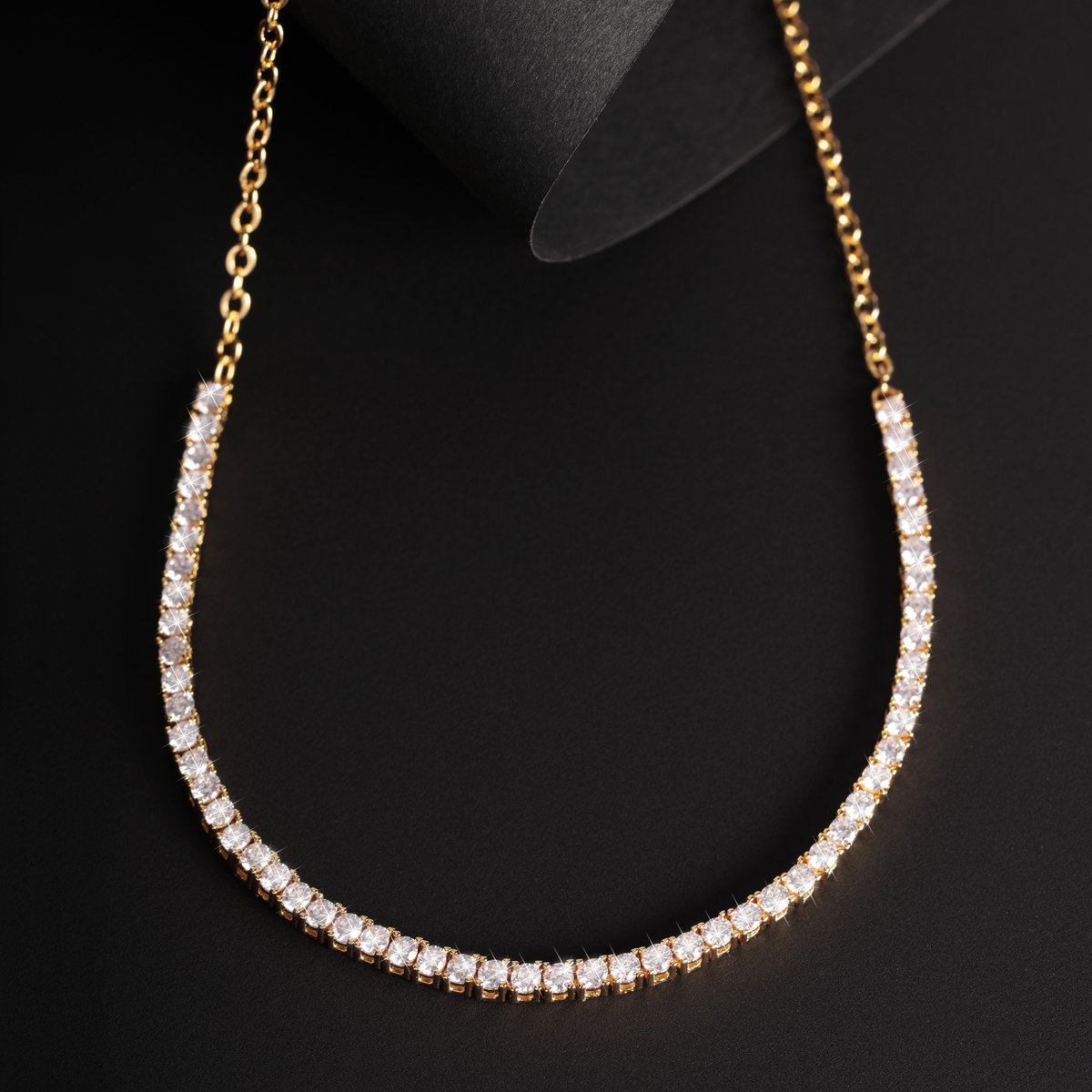 Collier en laiton, zircons SCINTILLE blanc, MORELLATO