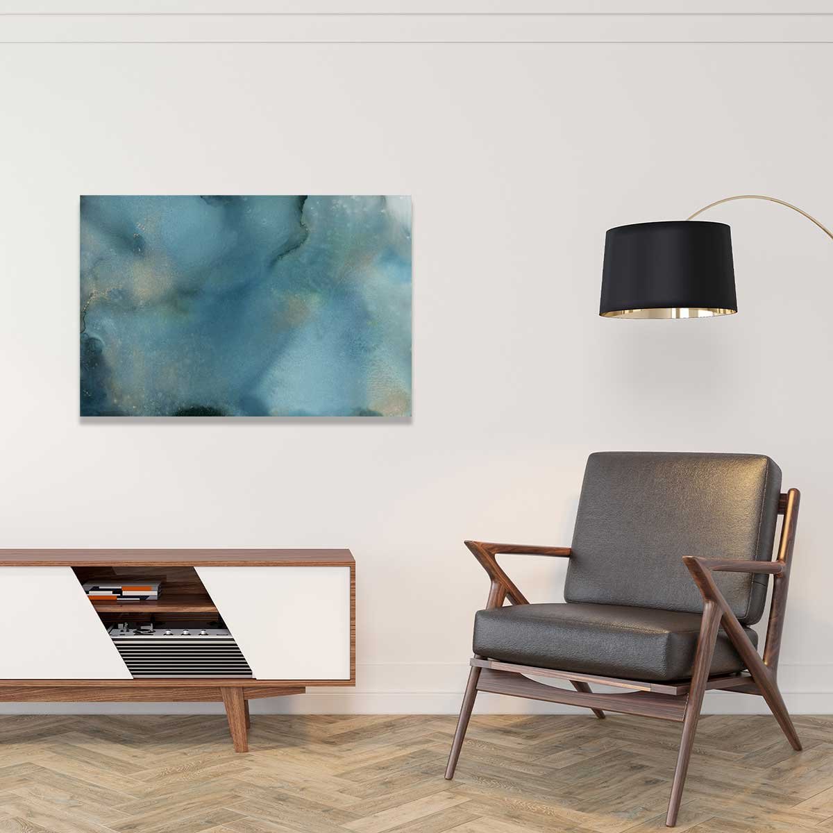 Tableau rivière dorée tableau alu dibond, HEXOA