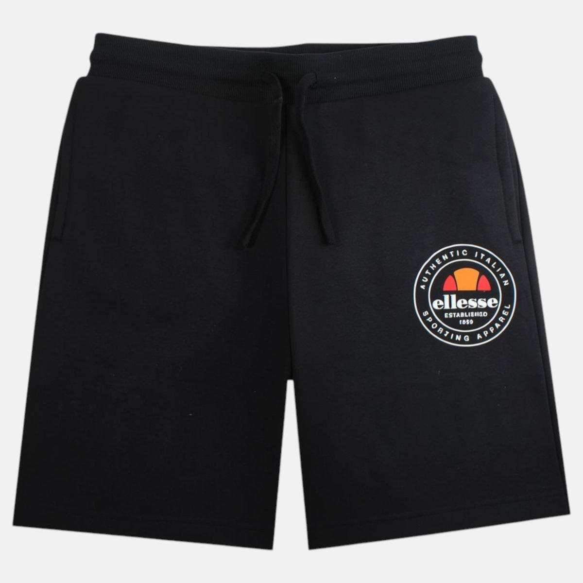 Bermuda molletonné coupe droite, taille à cordon SUMMER noir, ELLESSE