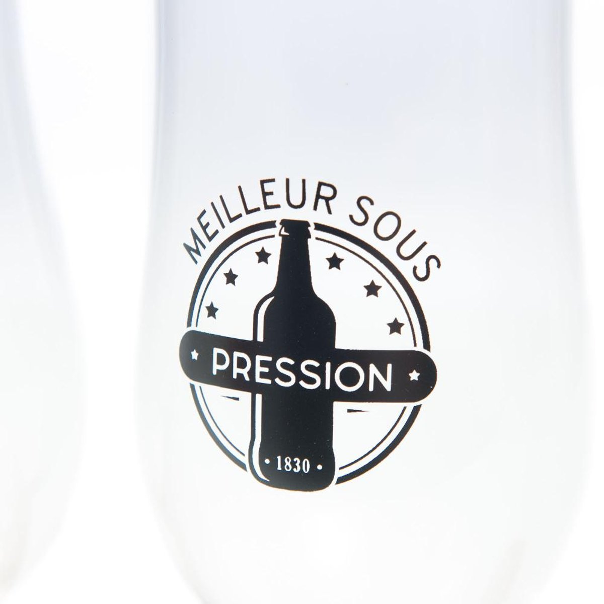 Planche à bière 4 verres pression couleur unique, AMADEUS