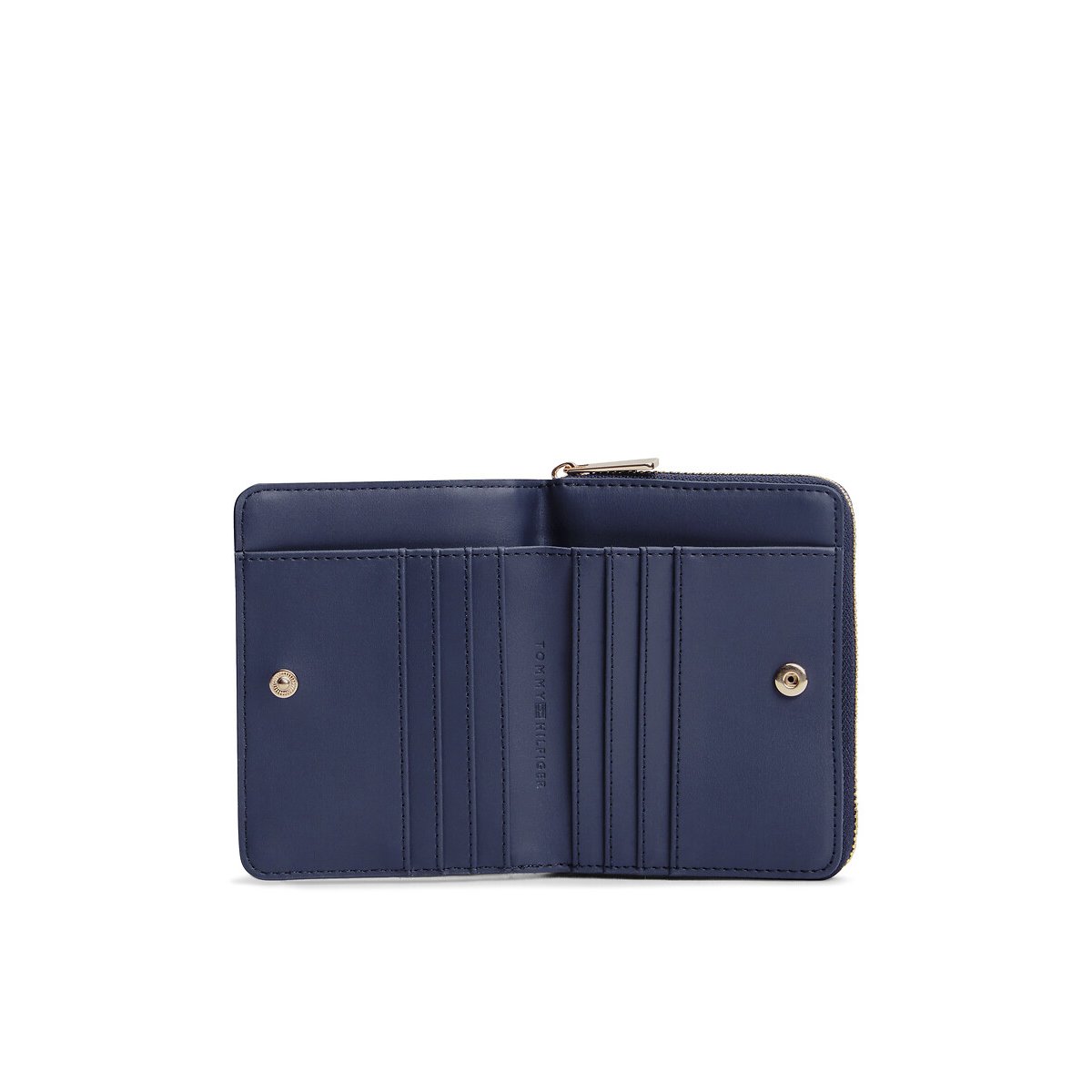 Porte-monnaie à monogramme TH, FLAP JACQUARD marine/blanc, TOMMY HILFIGER