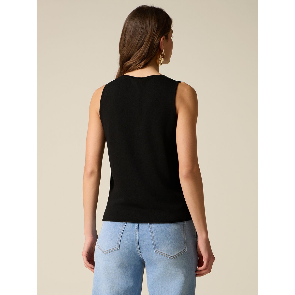 Top sans couture noir, OLTRE