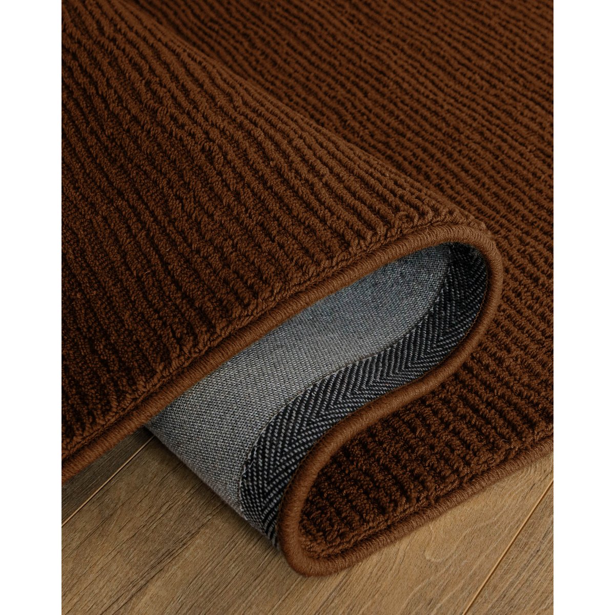 Tapis en laine avec relief , CASTELLO ONE marron, WECON HOME