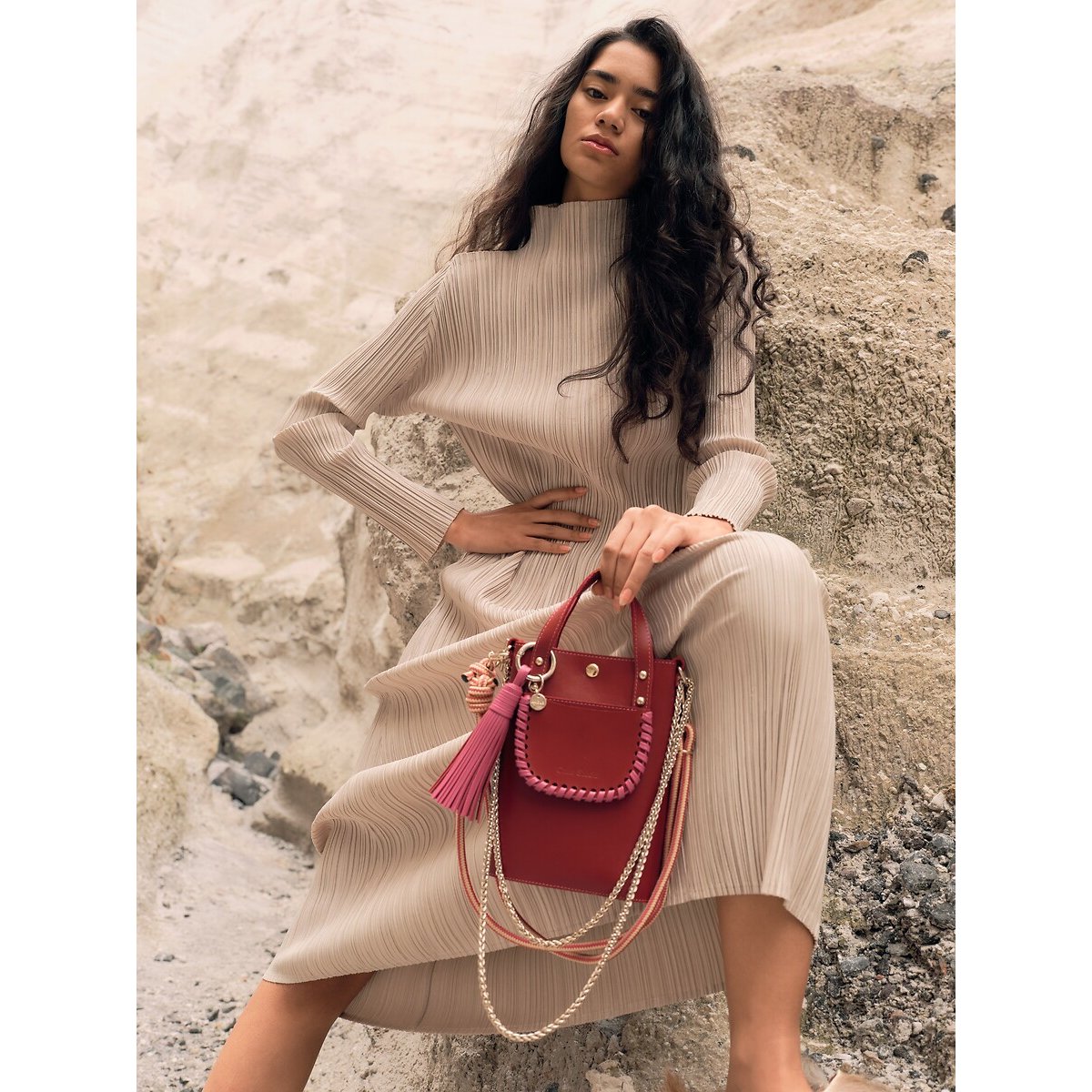 Sac cabas en cuir, AME terracotta, CRAIE STUDIO