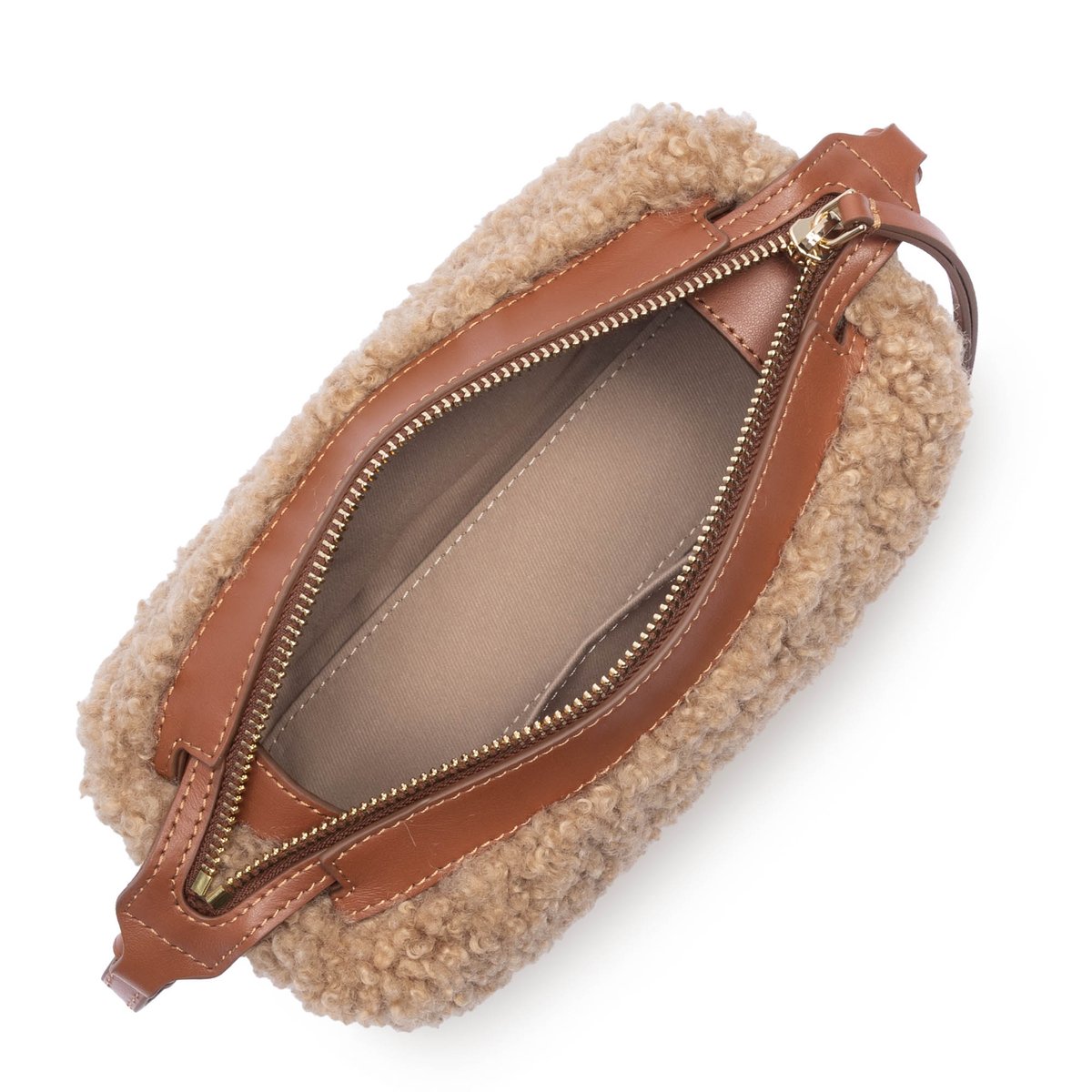 Petit sac rectangle MOUMOUTE cognac, LANCASTER