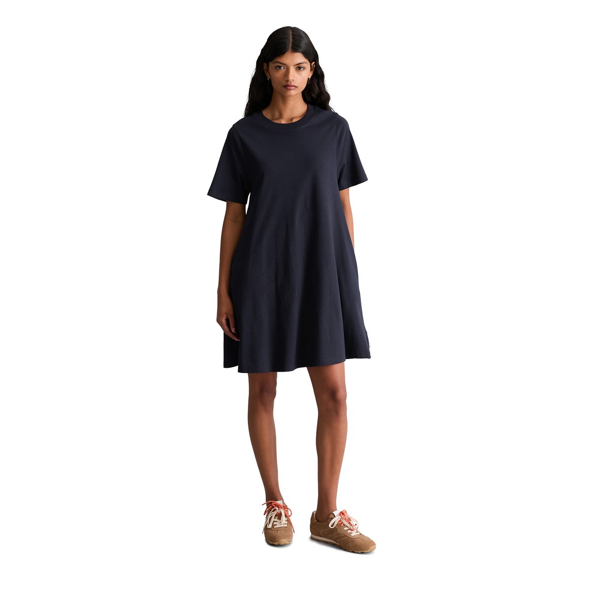 DfC Robe évasée en jersey en coton organique doux bleu foncé, MARC O’POLO DENIM