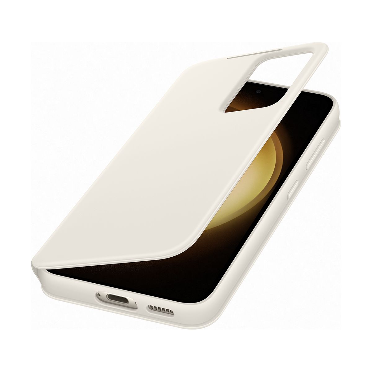 Etui S23 Smart View porte-carte Creme beige, SAMSUNG