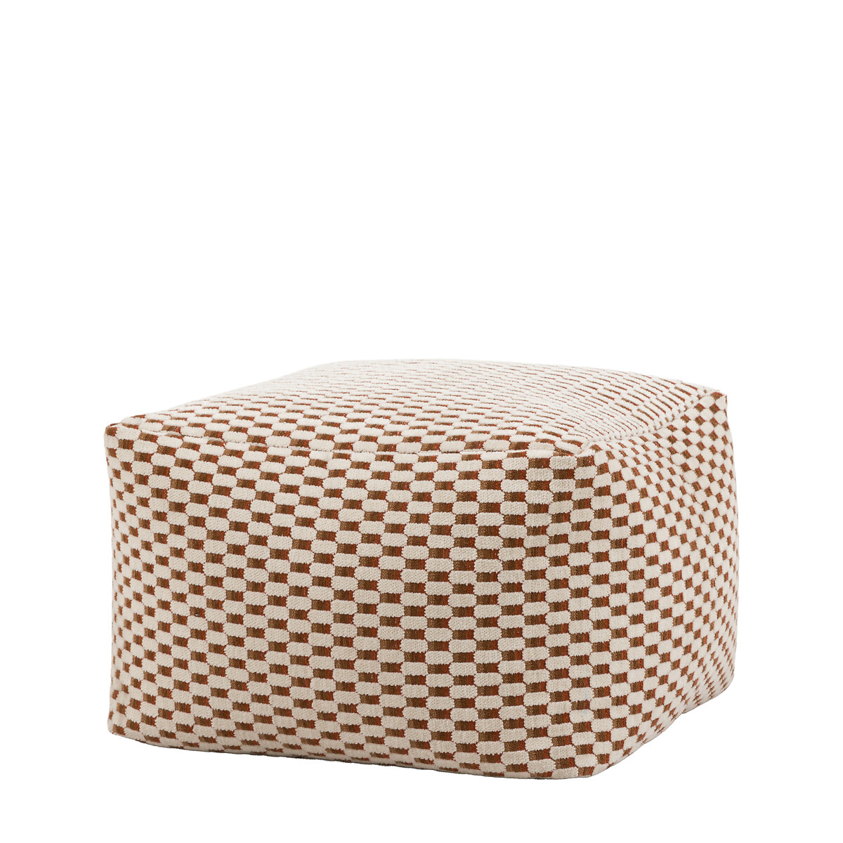 Maria Jacquard Pouffe 55x55cm rust, ÉDITÉ