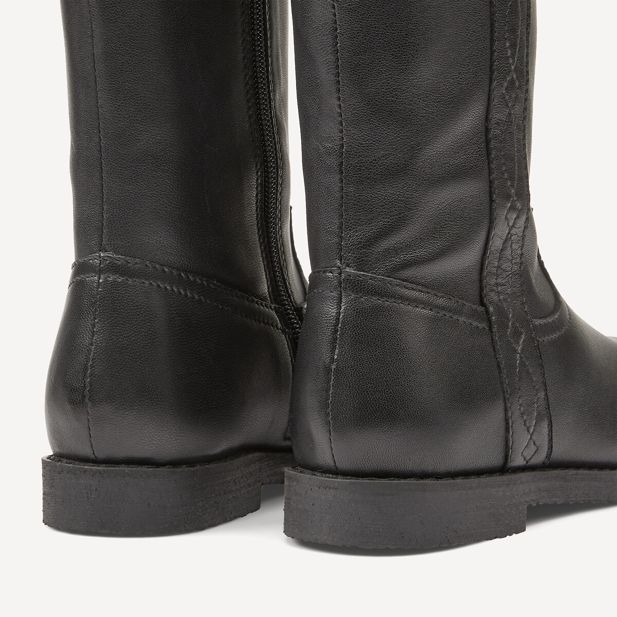 Reiterstiefel, Leder schwarz, LA REDOUTE COLLECTIONS