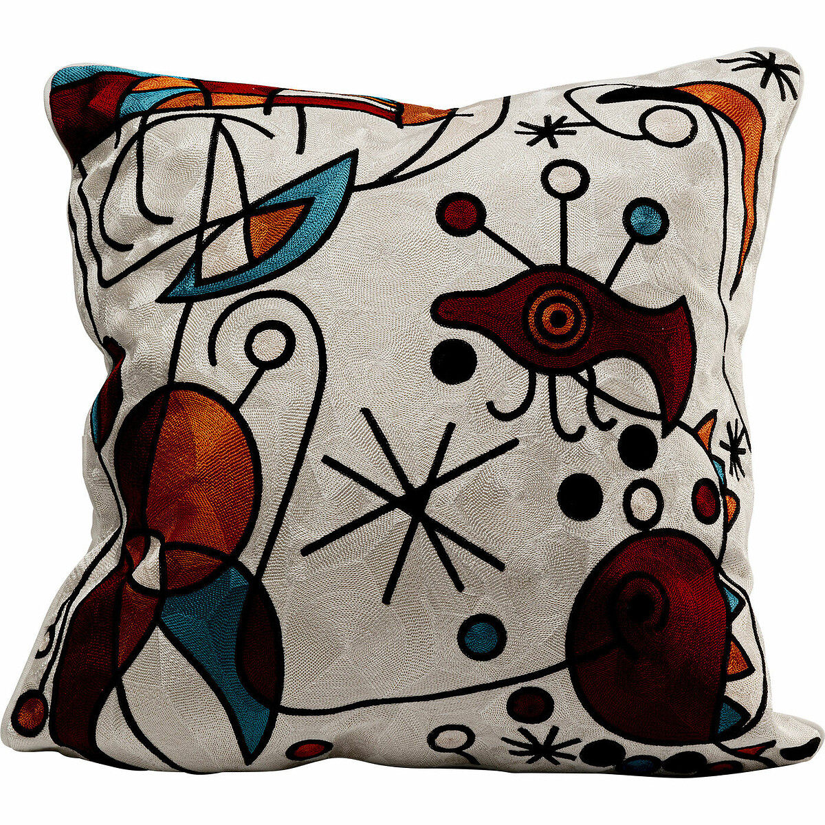 Coussin Art Line Sea World 50 x 50 cm blanc, KARE DESIGN