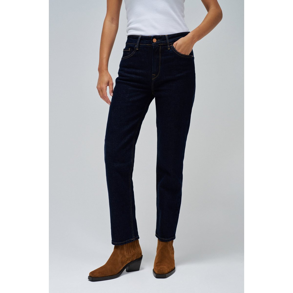 JEAN TRUE CROPPED SLIM bleu denim, SALSA JEANS