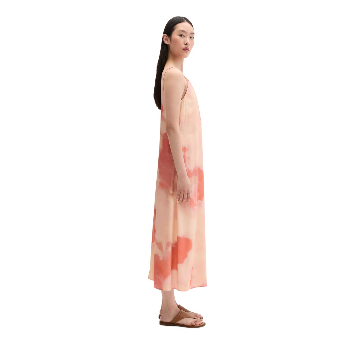 Robe en satin regular en mélange de viscose de haute qualité rose, MARC O'POLO
