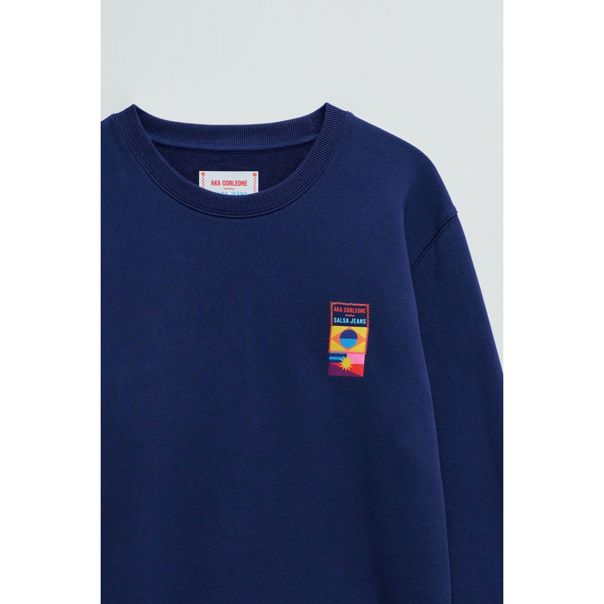 SWEATSHIRT AKA CORLEONE bleu, SALSA JEANS