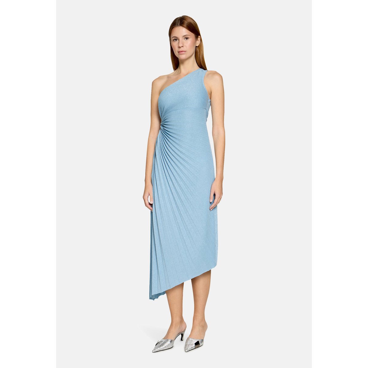 Robe de soirée au look scintillant soft sky, VERA MONT