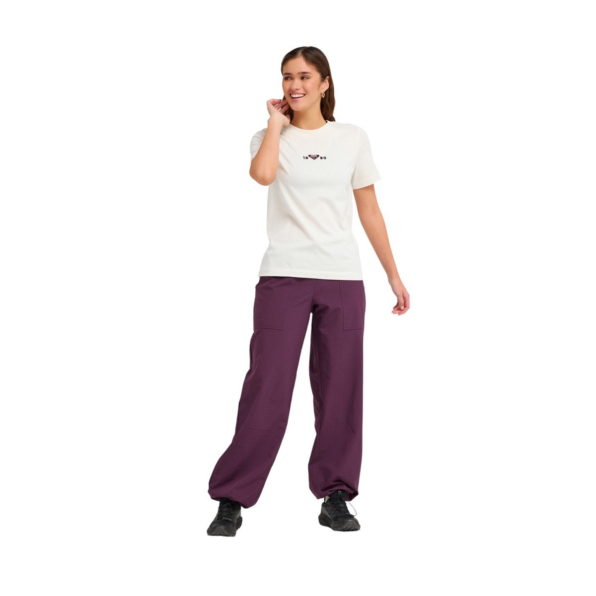 Débardeur de sport, col rond, . blanc whisper white, ROXY