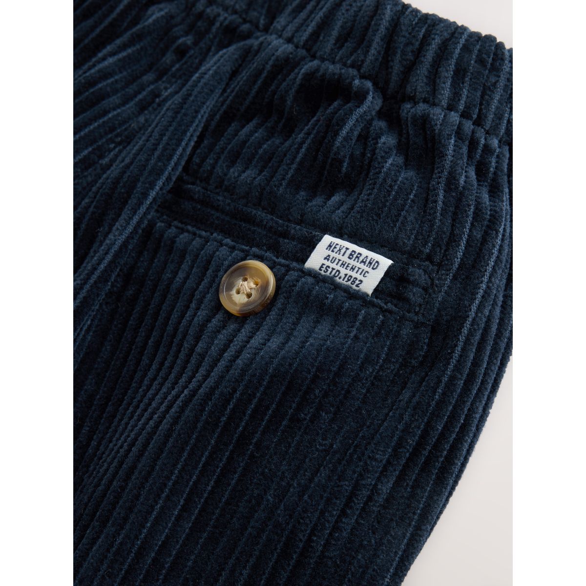 Pantalon en velours à grosses côtes bleu marine, NEXT