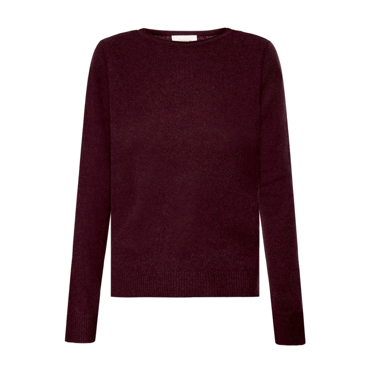 Pull en cachemire à encolure ronde chocolate plum, CARTOON