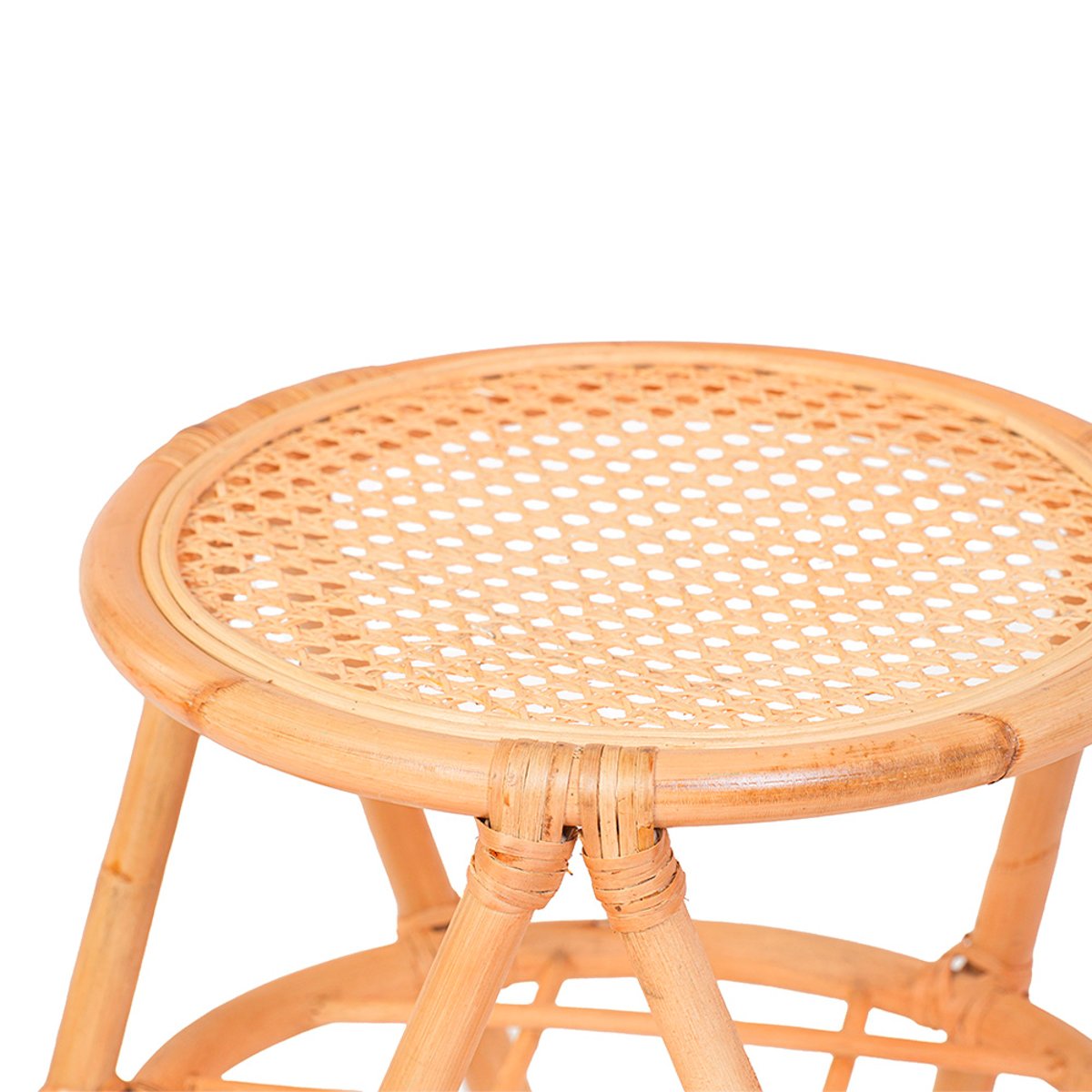 Table d'appoint rotin et cannage ezza v002237, MAISON AUBERTIN
