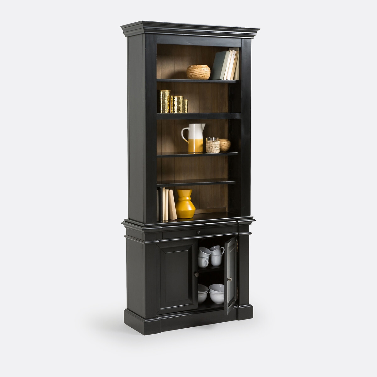 Lipstick Apthocary Cabinet in Solid Pine black, LA REDOUTE INTERIEURS