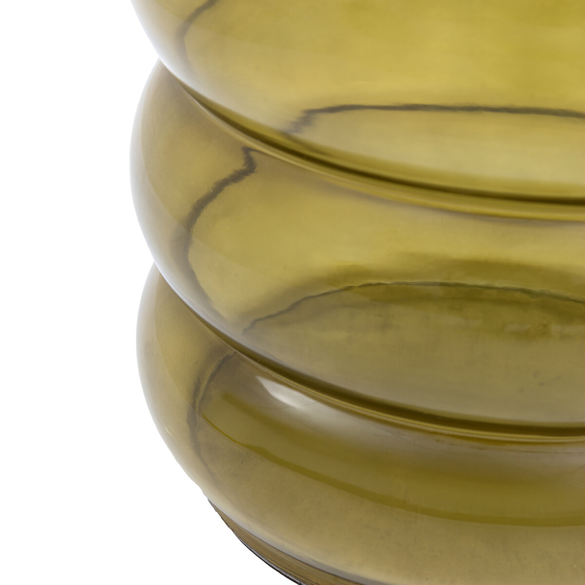 Soren Sculptural Glass Side Table olive, SO'HOME