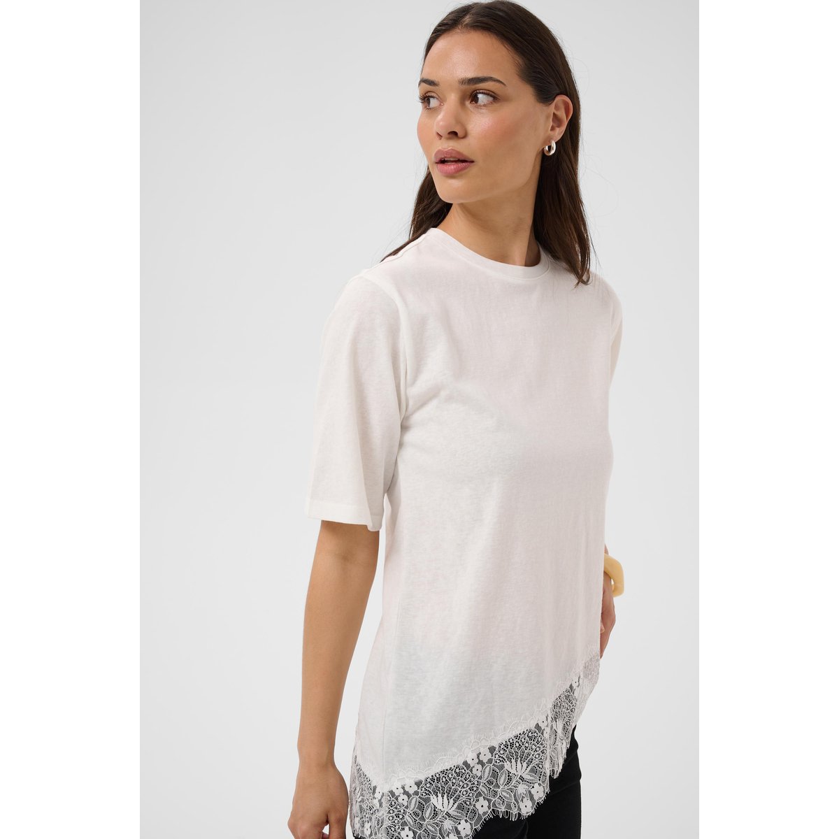T-shirt à manches courtes blanc chalk, KAFFE