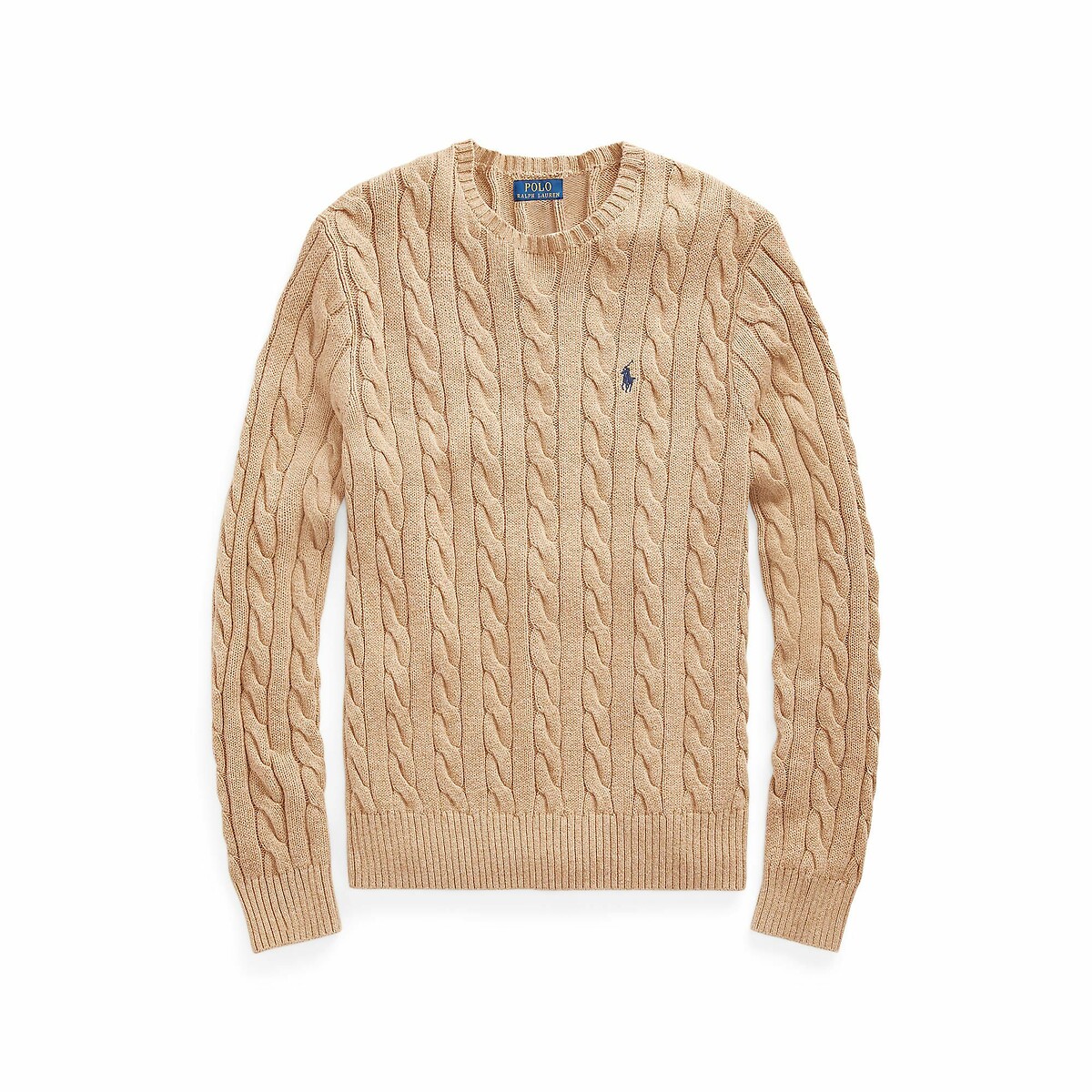 Cable Knit Cotton Jumper camel, POLO RALPH LAUREN