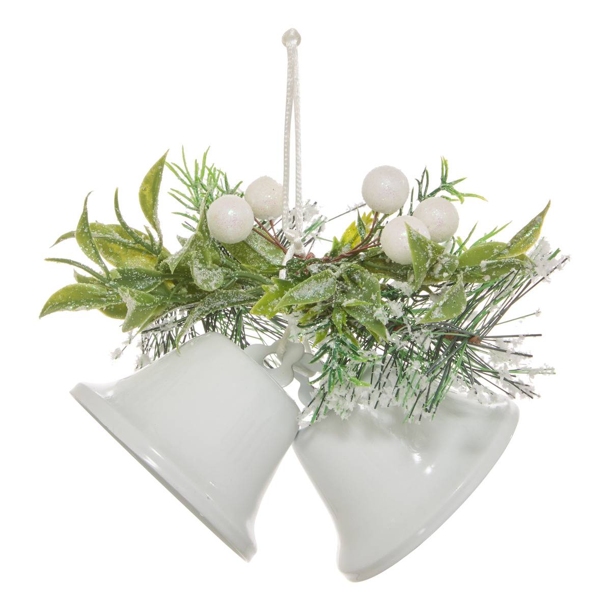 SDN MET CLOCHE X2 BR BAIE 17CM blanc, ATMOSPHERA