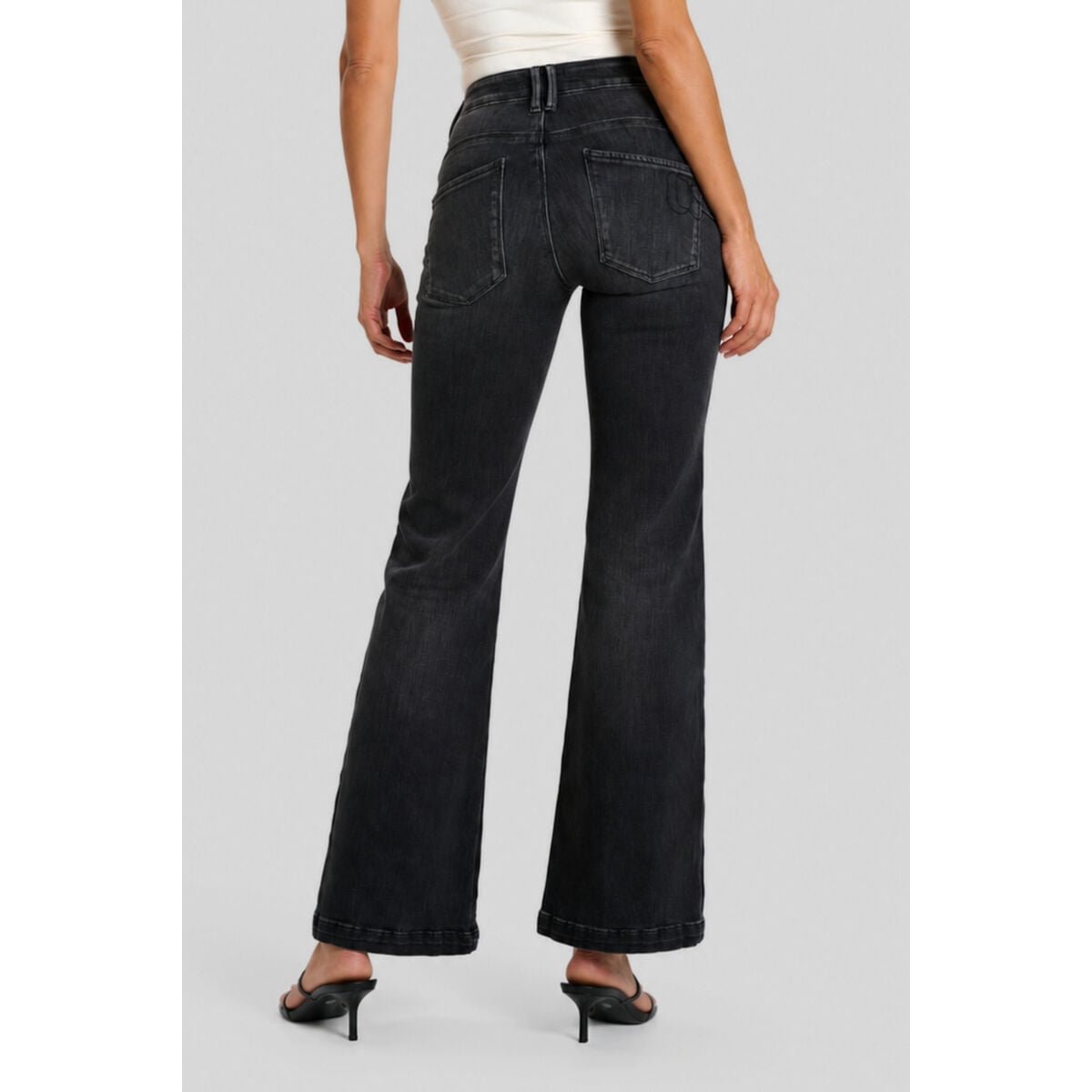 Jeans flare PULP high flare, longueur 34 black / black, LE TEMPS DES CERISES