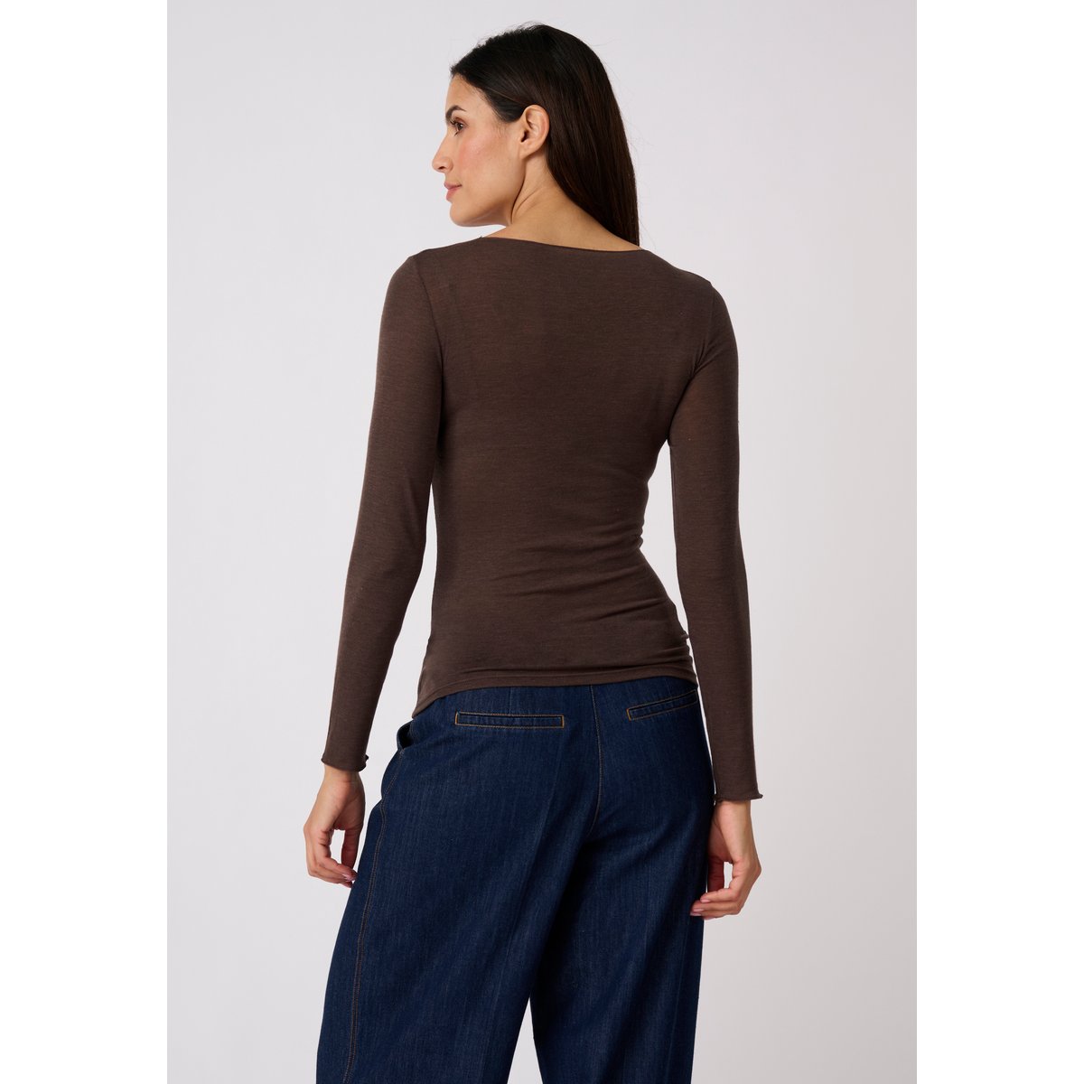 T-shirt Thermolactyl Sensitive Light marron chiné, DAMART