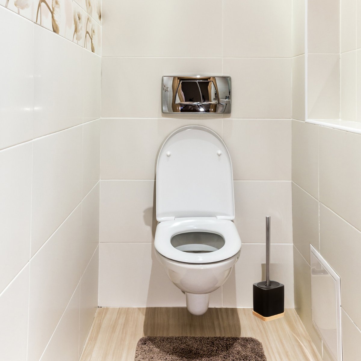 Brosse WC en bambou NATUREO noir, 5FIVE SIMPLY SMART