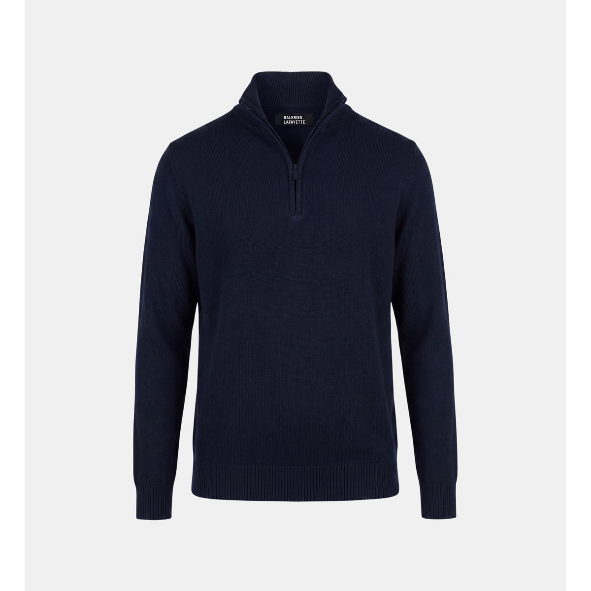 Pull camionneur droit tericam laine mérinos bleu marine, GALERIES LAFAYETTE