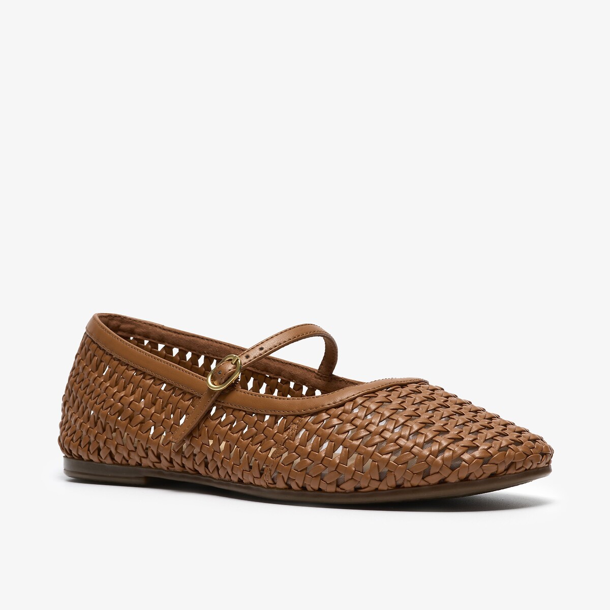 Ballerine babies in pelle traforata Livia Sky tan, CLARKS