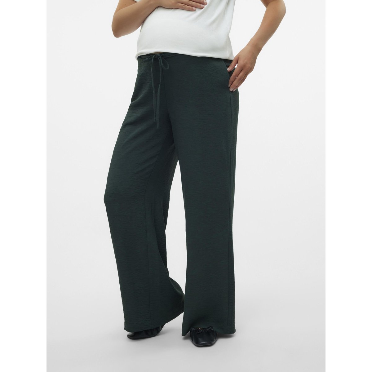 Pantalon À Jambe Large scarab, VERO MODA