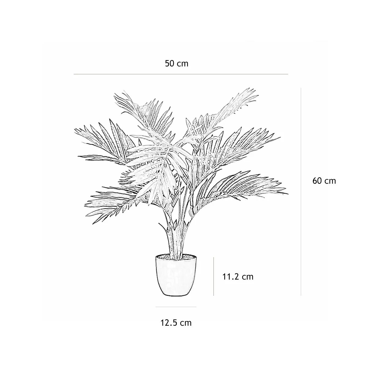 Palmier artificiel areca 60cm autres, LIGNE DECO