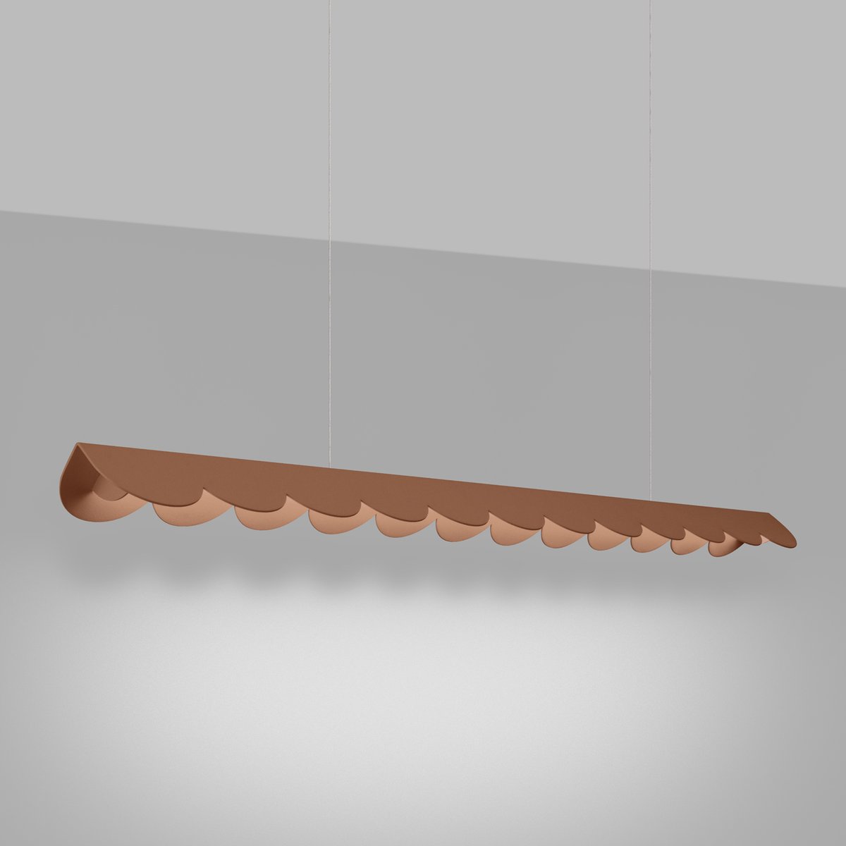 Suspension Aluminium Moka LED 1 Biscuit moka, EDEN