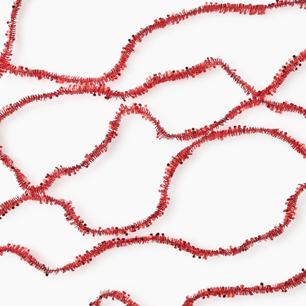 Guirlande chenille, 7M rouge, MONOPRIX