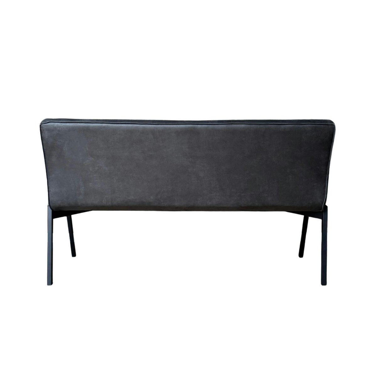 Banc de salle à manger polyuréthane 2,5 places CORTINA anthracite, PIER IMPORT
