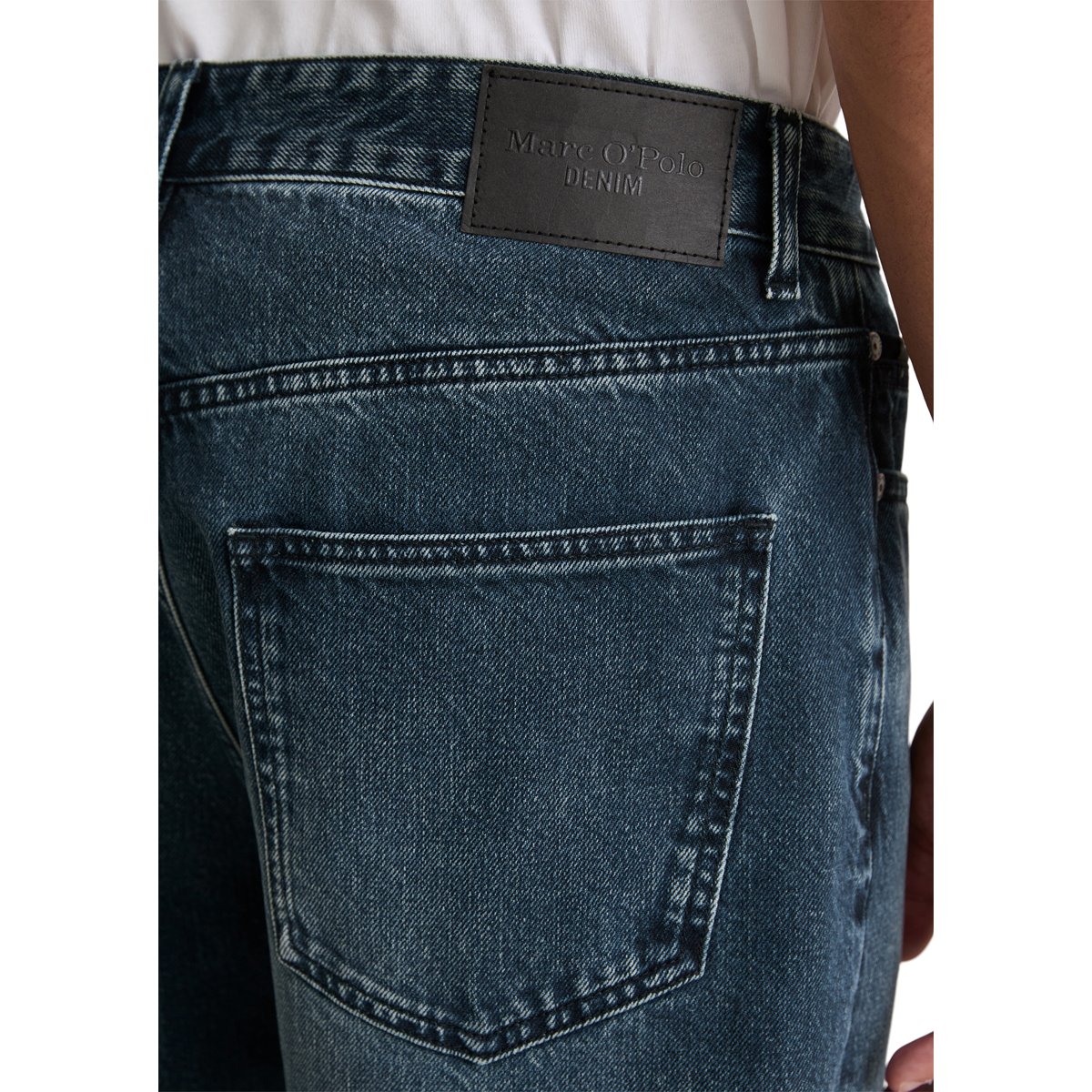 Jeans modèle Runne tapered en pur coton bio bleu foncé, MARC O’POLO DENIM