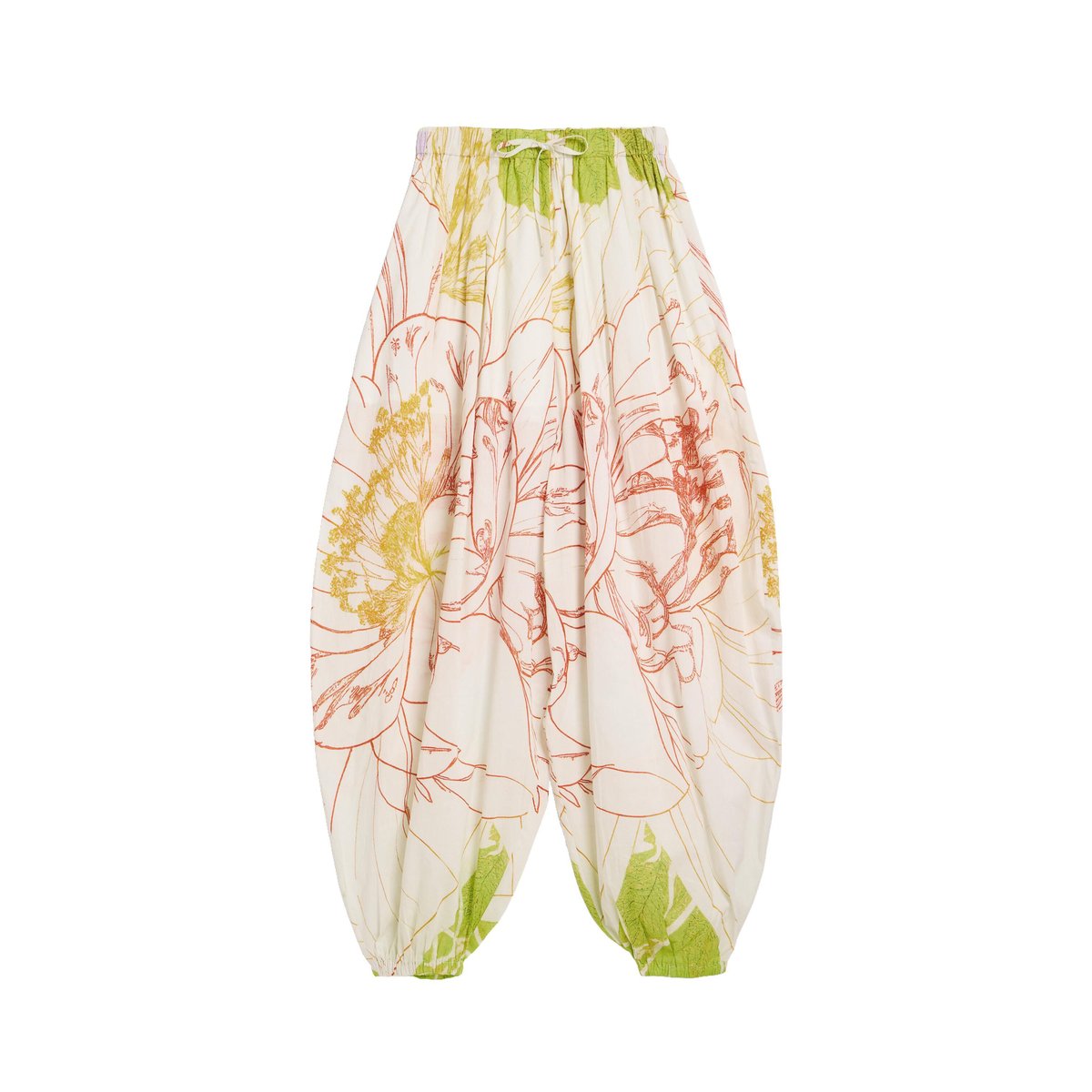 Pantalon ballon 100 % coton vert, DESIGUAL