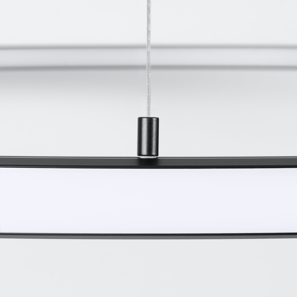 Lustre Aluminium Noir LED 1 Risa noir, EDEN
