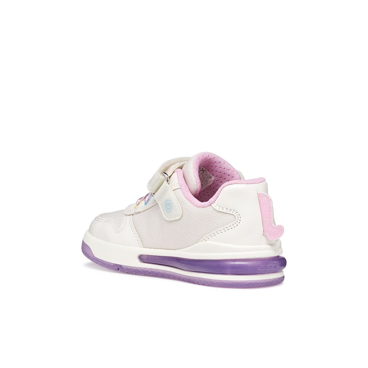 Kids Sketlite Breathable Trainers white/pink, GEOX
