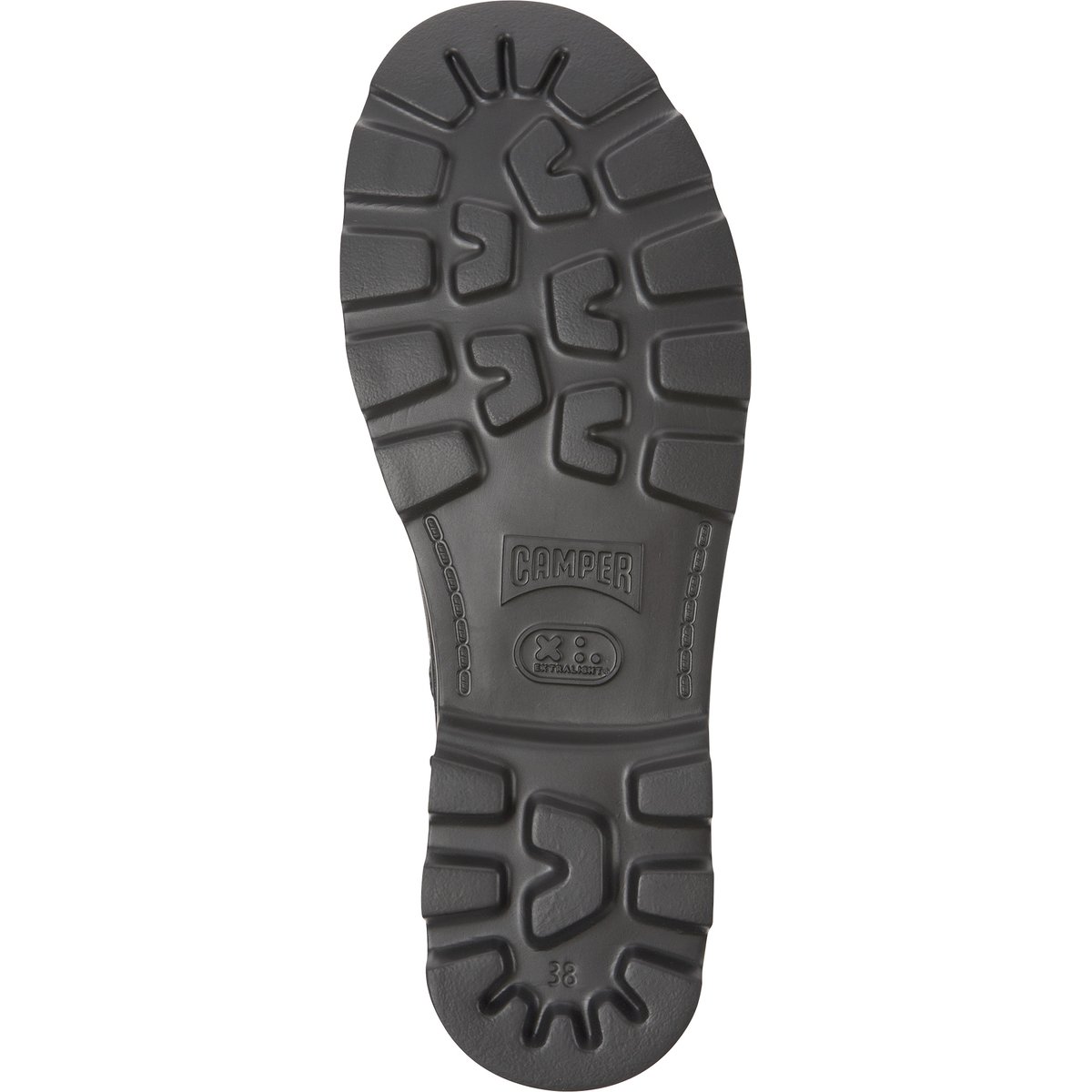 Bottines À Lacets Cuir Brutus noir, CAMPER