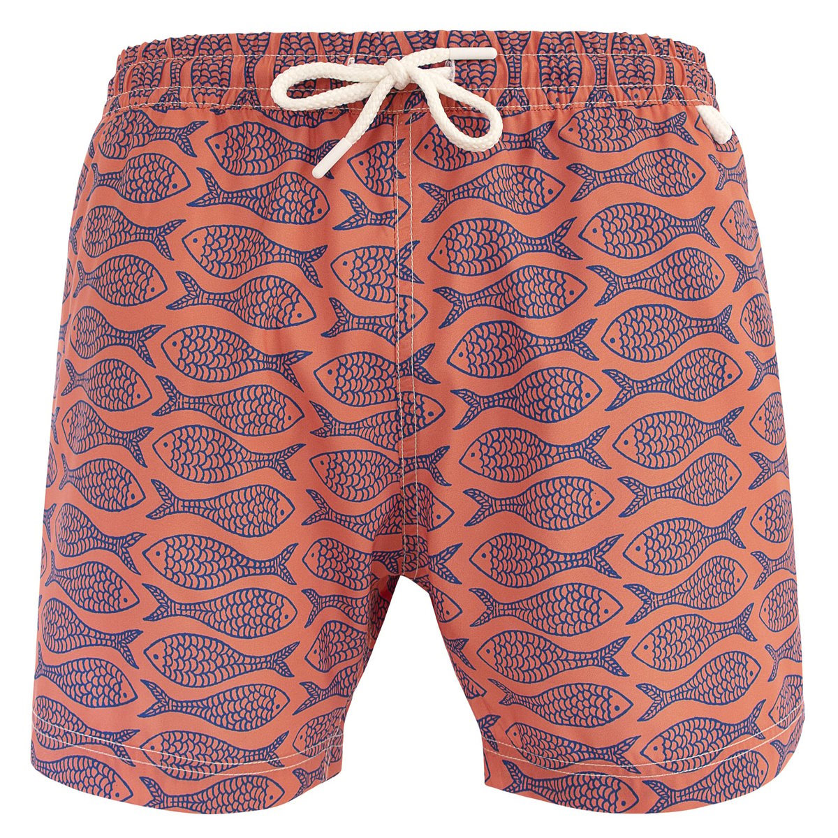 Short de bain MONTAUK 456 Fish rose corail, LES LOULOUS DE LA PLAGE